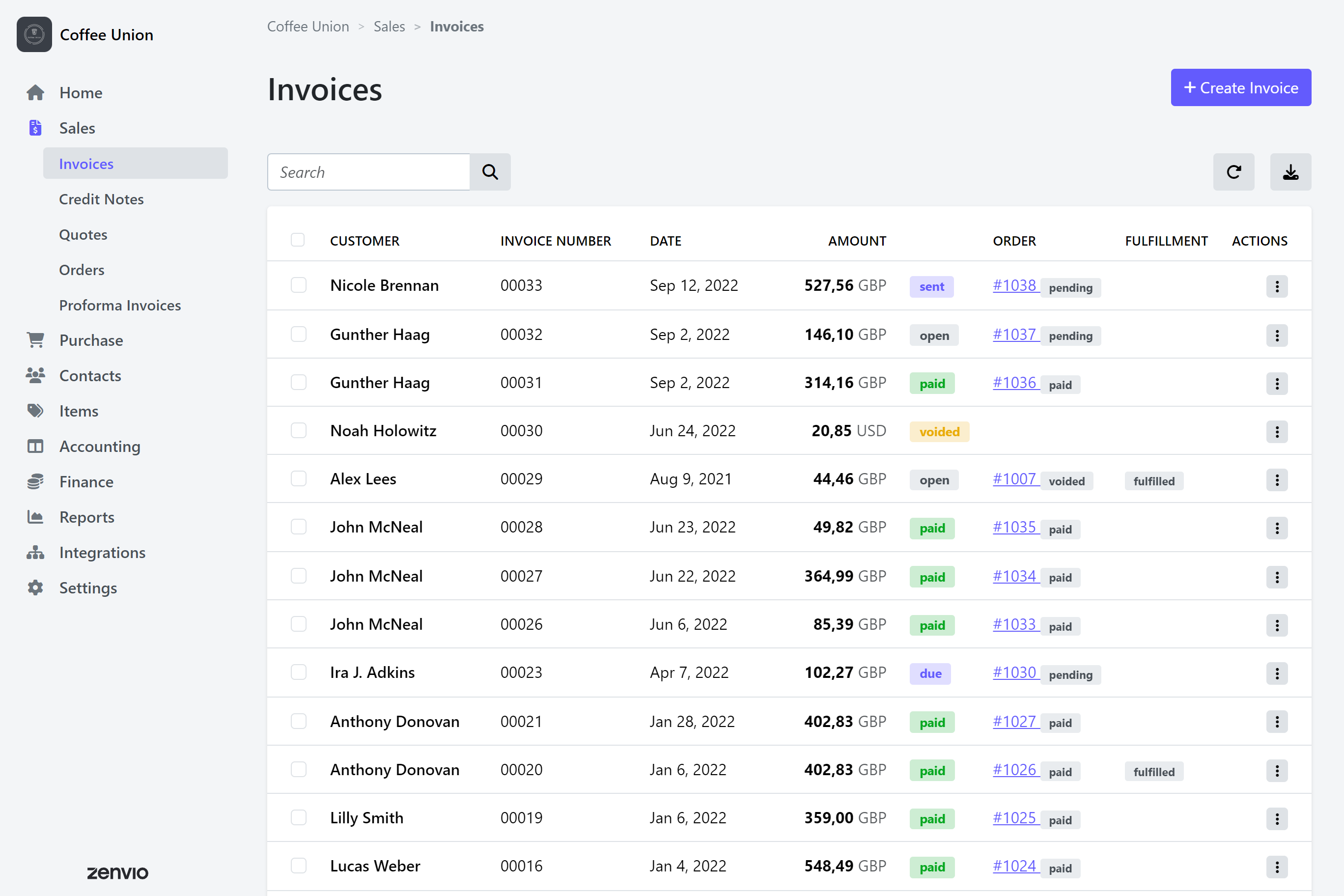 Zenvio in the browser